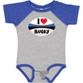 thumbnail image 3 of Inktastic I Love Rugby Sports Ball Boys or Girls Baby Bodysuit, 3 of 5