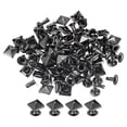 thumbnail image 1 of Unique Bargains 50 Ensembles Rivets à Piques 7mm Pyramide Rivets Rapides Carrés Pistolet-Noir, 1 of 5
