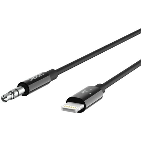 UPC 745883757251 product image for Belkin AV10172bt03-BLK 3.5mm to Lightning Audio Cable (3ft) | upcitemdb.com