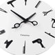 thumbnail image 3 of Reloj de pared moderno 3D de cuarzo para herramientas de peluquería, silencioso, para belleza y decoración del cabello., 3 of 5