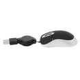 thumbnail image 3 of 2 Pcs Mini Souris Optique Compacte de Voyage Cordon Rétractable Plug and Play pour Windows (Noir), 3 of 6