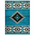 thumbnail image 4 of HR HANDCRAFT RUGS HR Southwestern Rugs for Cabin Tribal Medallion Carpet for Livingroom Blue Lighting - 5' X 7', 4 of 5