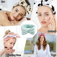 thumbnail image 4 of Banda para el cabello con lazo Laklulu, banda para maquillaje facial para mujer, envolturas de franela suave para ducharse y lavarse la cara, 4 of 5