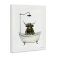 thumbnail image 4 of Stupell Industries Highland Cow Bathtub Typography Painting Gallery Wrapped Canvas Art Print Wall Art, 30 x 40, 4 of 8