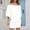 X-53White, variant on YMNXA Womens Summer Dress Short Sleeve Off Shoulder Solid Color Comfortable Stylish Mini Dresses For Everyday Wear,Black,L