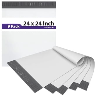 300 Sacs D'expédition Auto-scellants Blancs - 19x24 Pouces, Poly Recyclable, Pour Envois