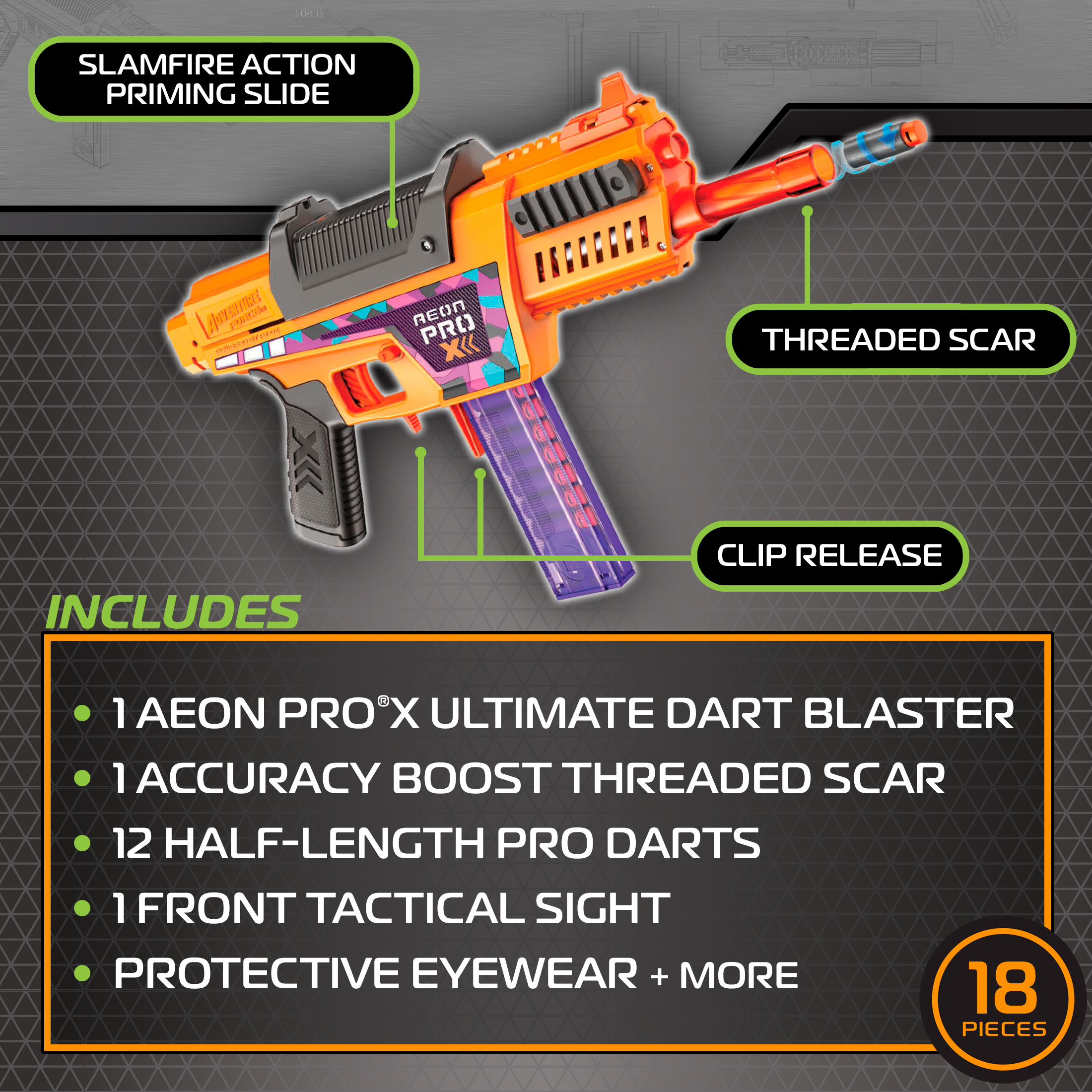 Adventure Force Tactical Strike Aeon Pro X Foam Dart Blaster photo 4