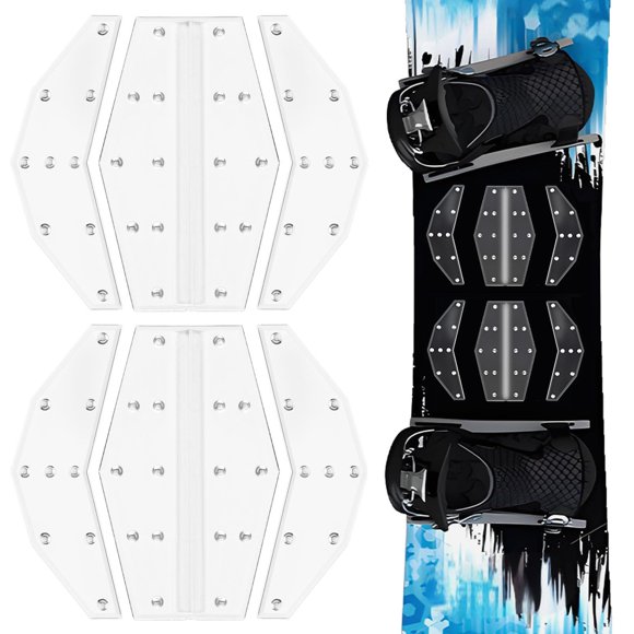 Almohadilla de snowboard Mellbree Pro-Grade TPU 3D, antideslizante