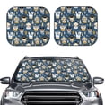 thumbnail image 2 of Fotbe Winter Animal Friends 2-Piece Car Windshield Sun Shade | Sun Blocker for Car Windshield | Foldable Automotive Interior Accessories for Sun Protection-Medium, 2 of 6