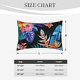 thumbnail image 6 of Naloa Tropical Palm Leaves Pillowcase, Throw Pillowcase, Wrinkle-Free, Stain-Resistant with Hidden Zipper for Bedroom Sofa - 16"x24", 6 of 9