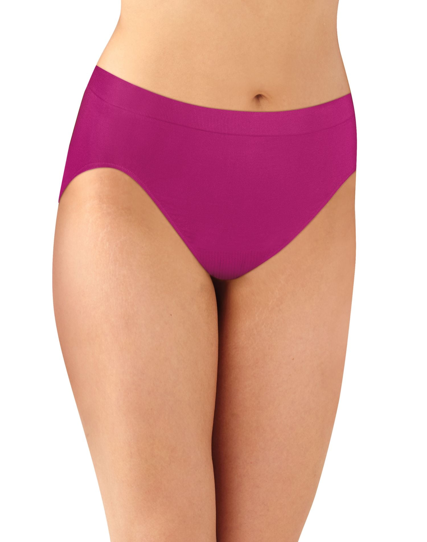 Bali Womens Comfort Revolution Microfiber Hi-Cut Panty 3-Pack, 6/7