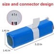 thumbnail image 2 of Batería de repuesto CulHye de 6000 mAh y 14,4 V de iones de litio, compatible con Proscenic M7 Pro, M8 Pro, M7 Max, Lenovo LR1, Viomi S9, Uoni V980 Max, V980 Plus, Onson J30 Pro y Lydsto R1., 2 of 5