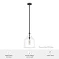thumbnail image 7 of Hunter - Dunshire 1-light Noble Bronze, Medium Size Pendant Light, Dimmable, Casual Style, Bell Shaped, for Bedrooms, Dining, Living Rooms - 19655, 7 of 7