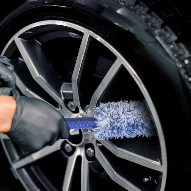 unbranded Cepillo Para Limpieza De Y Llantas Con Mango Antideslizante Para Limpieza Profunda De Autos