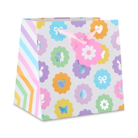 Spring Icons Gift Bag, Multicolor, 8" x 8", Easter by Way To Celebrate
