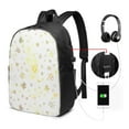 thumbnail image 3 of YFYANG 17" Laptop Backpack, Yellow Line Graffiti Fashion Travel Work Backpack with USB and Headphone Cable Interface for Men and Women, 3 of 8
