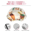thumbnail image 5 of Easygdp Autumn In The Forest Shower Caps for Women, Double Waterproof Layers Shower Cap, Quick Drying Bath Hair Cap Reusable, 5 of 9