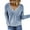 Blue, variant on Women Knitted Sweaters V Neck Pullover Tops Lady Solid Casual Jumper Autumn Winter Female Long Sleeve Sweaters