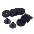 thumbnail image 4 of Arandela de fieltro para soporte de licencia de tambor 8x + 2 piezas de accesorio de funda de licencia negra 50mm, 4 of 6
