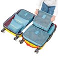 thumbnail image 3 of Cubo de embalaje de viaje grueso, conjunto de 6/1 piezas, bolsa de almacenamiento de clasificación de ropa impermeable de gran capacidad, bolsa de fin de semana para hombre, 3 of 5