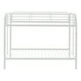 thumbnail image 6 of DeepRoar Metal Bunk Bed Twin Over Twin, Heavy Duty Bunk Beds with 2 Ladders and Full-Length Guardrai, No Box Spring Needed, Easy Assemble, White, 6 of 8