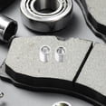 thumbnail image 2 of Miangastore Front Or Rear Hubs Metal Wheel Hub Accessories Silver 2Pcs Reduces Friction, 2 of 8