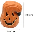thumbnail image 3 of Halloween Jack O Lantern Pumpkin Lantern Light up Vintage Halloween Decorations Plastic Hollow Pumpkins Table Decor for Home Fall Party Supplies Indoor Outdoor,Pumpkin Lamp,B, 3 of 7