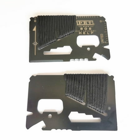 Sportteer Survival Card Tool Multi-Tool Card Survival Card Tool Rustproof Portable Multifunctional Stainless-Steel Camping