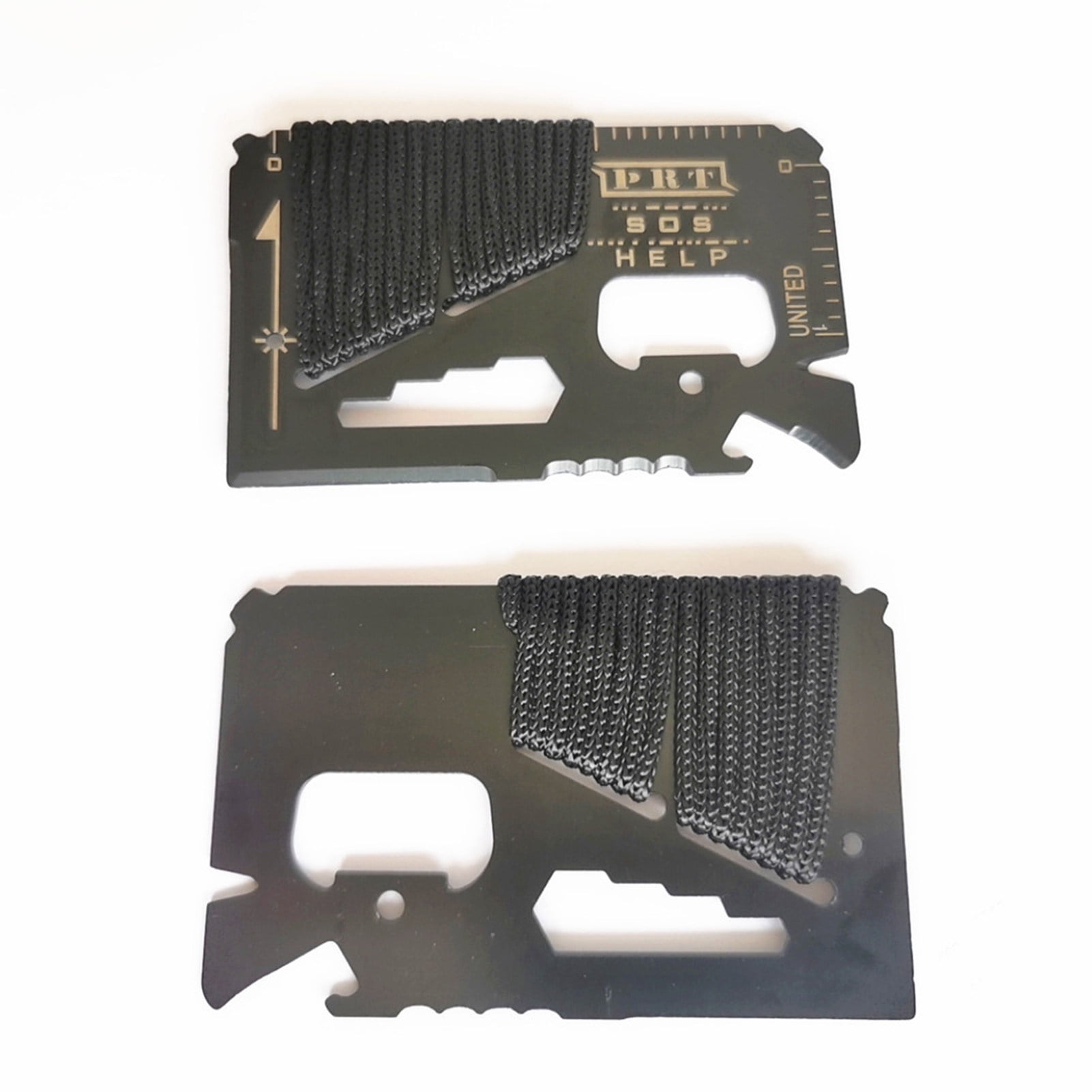 Sportteer Survival Card Tool Multi-Tool Card Survival Card Tool Rustproof Portable Multifunctional Stainless-Steel Camping