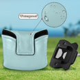 thumbnail image 6 of Haosy Mint Blue Golf Mallet Putter Cover Strong Magnetic Leather Golf Club Headcover Closure, 6 of 7