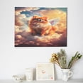 thumbnail image 6 of Balery Cute Cloud Pomeranian Pattern Canvas Decorative Picture – 30x40in Premium Wall Art, Modern Canvas Print for Home Decor（Horizontal）, 6 of 6