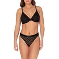 thumbnail image 5 of No Boundaries Juniors' Unlined Sheer Mesh Demi Underwire Bra, Style-NB461, 5 of 5