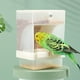 thumbnail image 4 of Comedero automático para pájaros: comedero para pájaros sin ensuciar, accesorios para jaulas de alimentación de loros, adecuado para pequeños y medianos (1 unidad), 4 of 5