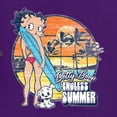 thumbnail image 5 of Wild Bobby Betty Boop Endless Summer Beach the Dog Betty Boop Womens T-Shirt, Purple, XX-Large, 5 of 5