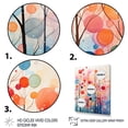 thumbnail image 3 of Designart "Mid Century Retro flow III" Abstract Wall Art Living Room, 3 of 5