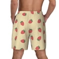 thumbnail image 3 of Xecao Strawberries for Men's Swimming Trunks Swim Trunks Quick Dry Swim Shorts with Mesh Lining Funny Swimwear Bathing Suits, 3 of 9