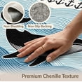 thumbnail image 6 of ODIKA Nautical Whale Ocean Wave Border Motif Marine Frame Boat Hooked Refined Non-Slip Chair-Friendly for Home Office, Hallway, Laundry Room, 6 of 7