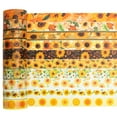 thumbnail image 5 of YUBX Sun Flowers Washi Tape Set 10 Rolls Orange Yellow Floral Decorative Masking Tapes (Sunflowers), 5 of 7