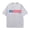 Light Gray, variant on Round-neck short-sleeve new PARKE men's and women's casual T-shirt with sports and fitness print