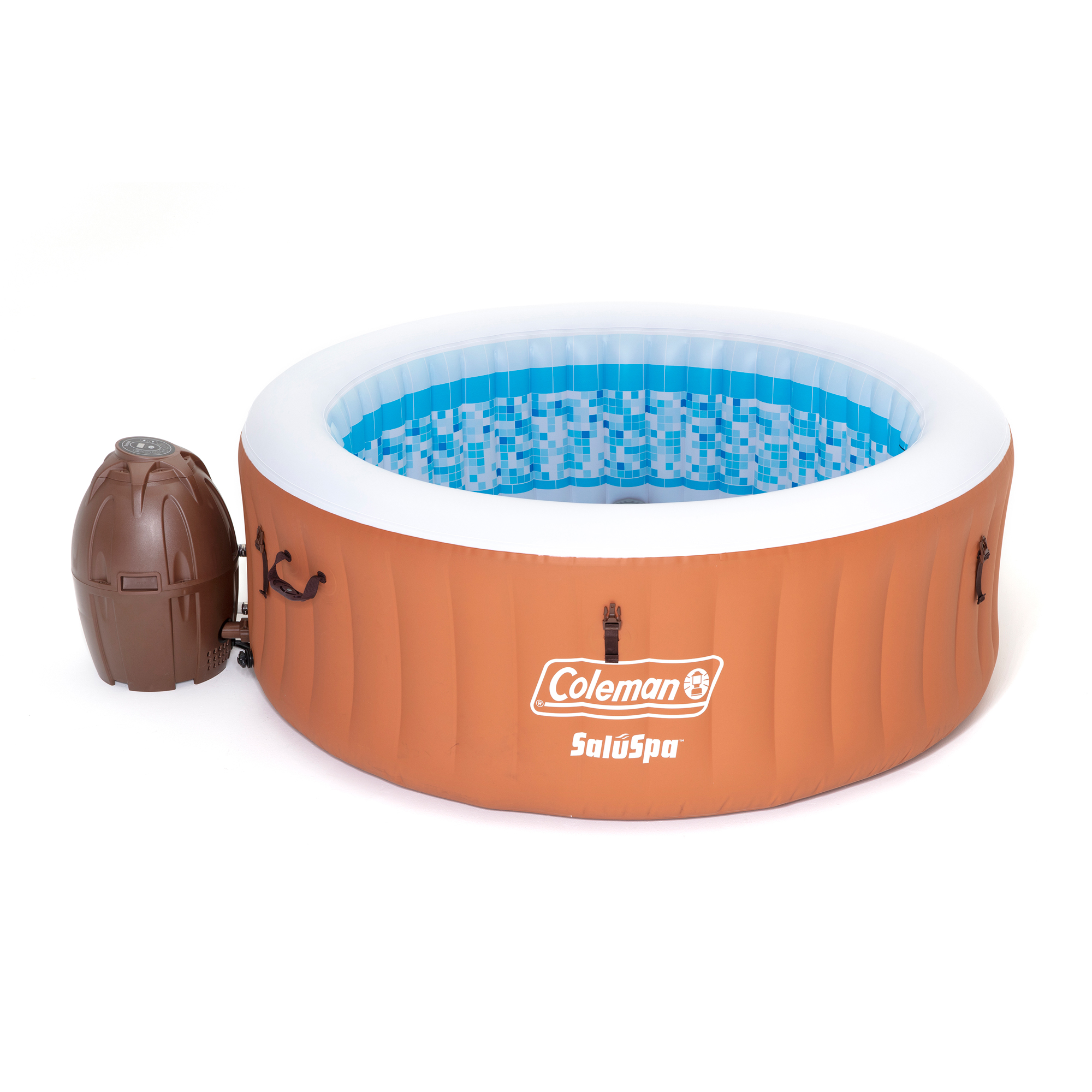 Coleman 90455 SaluSpa Miami Air Jet 4 Person Inflatable Hot Tub Spa with Pump