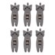 thumbnail image 4 of clips para refrigerios para gatos, tiras antideslizantes, mango de resorte de metal, agarre firme, bolsa de alimentos, clip para refrigerios para documentos de ropa, color gris, 4 of 5
