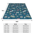 thumbnail image 3 of Vsdgher Vintage Tape Players And Skates Ultra-Soft Micro flannel Blanket Throw Blankets for Couch Sofa, Bed (4 sizes)-40"x30", 3 of 7