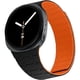 thumbnail image 1 of wonima02 Magnetic Band Compatible with Samsung Galaxy Watch 8 Band 40mm 44mm/Galaxy Watch 8 Classic 46mm(2025), Silicone Sport Strap for Women Men, Black/Orange, 1 of 1