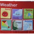 thumbnail image 3 of Kids My Calendar Fabric Wall Hanging Date Weather Chart Children Learning Poster Red, 3 of 8