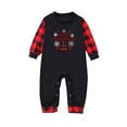 thumbnail image 3 of Odeerbi Christmas Pajamas for Family Plaid Holiday Long Sleeve Family Christmas Pajamas Matching Sets Infant Fashion Plaid Print Blouse Tops Pants Sleepwear Xmas Family Matching PJs Set Red, 3 of 5