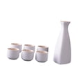 thumbnail image 5 of Nishiyuenyi Japanese Sake Set Ceramic Sake Pot and Sake Cups for Tea Party Office Drawer B, 5 of 9