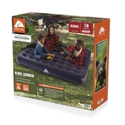 Ozark Trail King 10 inch Inflatable Air Mattress, Blow up Mattress Without Pump