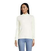 Lands' End Women's Long Sleeve Supima Mock Turtleneck