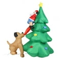 thumbnail image 4 of Dog Bite Old Man's Christmas Tree LED Growing Inflatable Christmas Tree for Outdoor Grden Yard US Plug 100-240V, 4 of 9