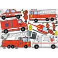 thumbnail image 2 of Fire Truck Firefighter Wall Sticker Decals Firetruck Wall Decor, 2 of 2